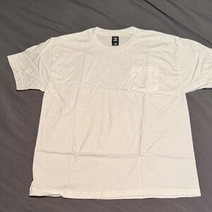 Hanes White Short Sleeve Men's Tee